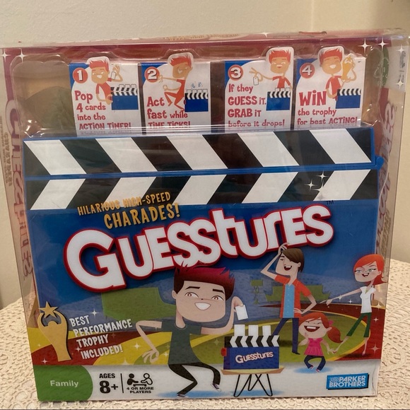 Guesstures Family High Speed Charades Board Game Age 8+ - Picture 1 of 2
